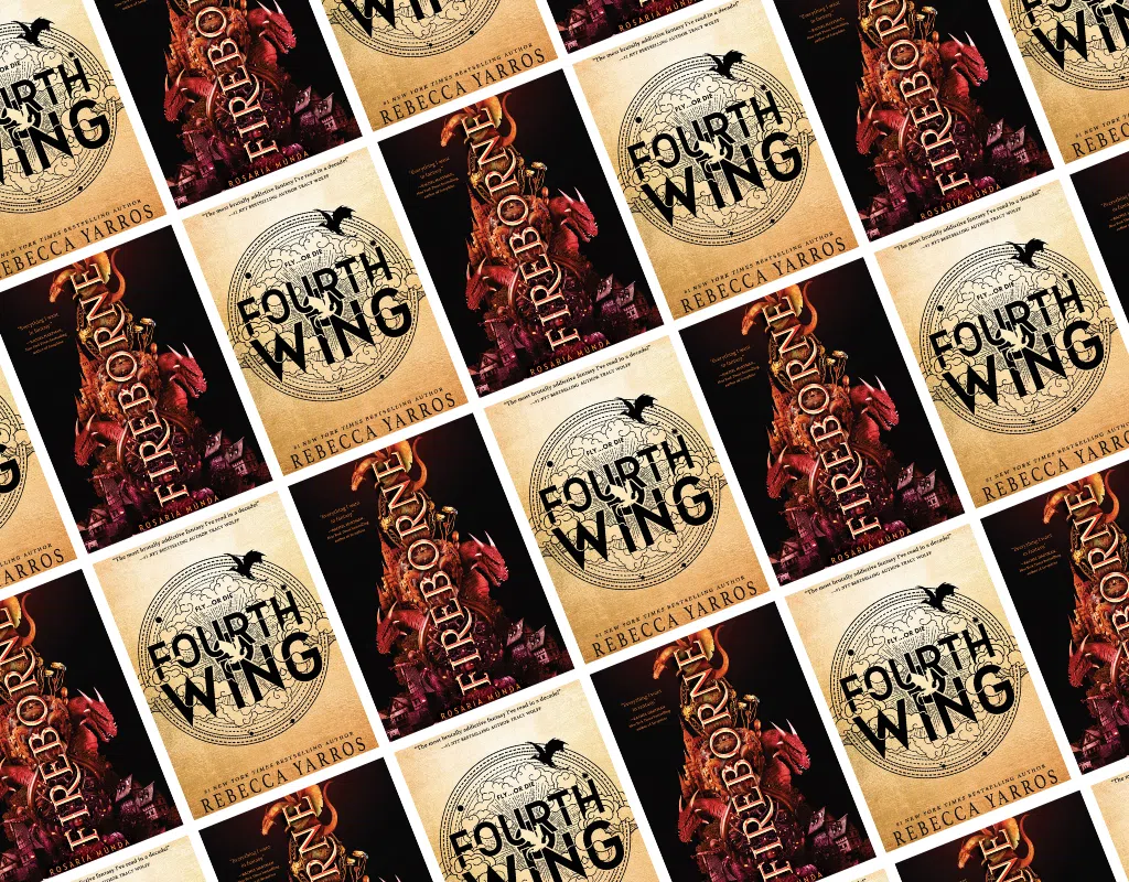 Girl who hates deagons and swords reads Fourth Wing by @Rebecca Yarros